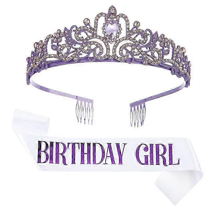 Crystal Crown Tiaras Elegant for Birthday Celebrations
