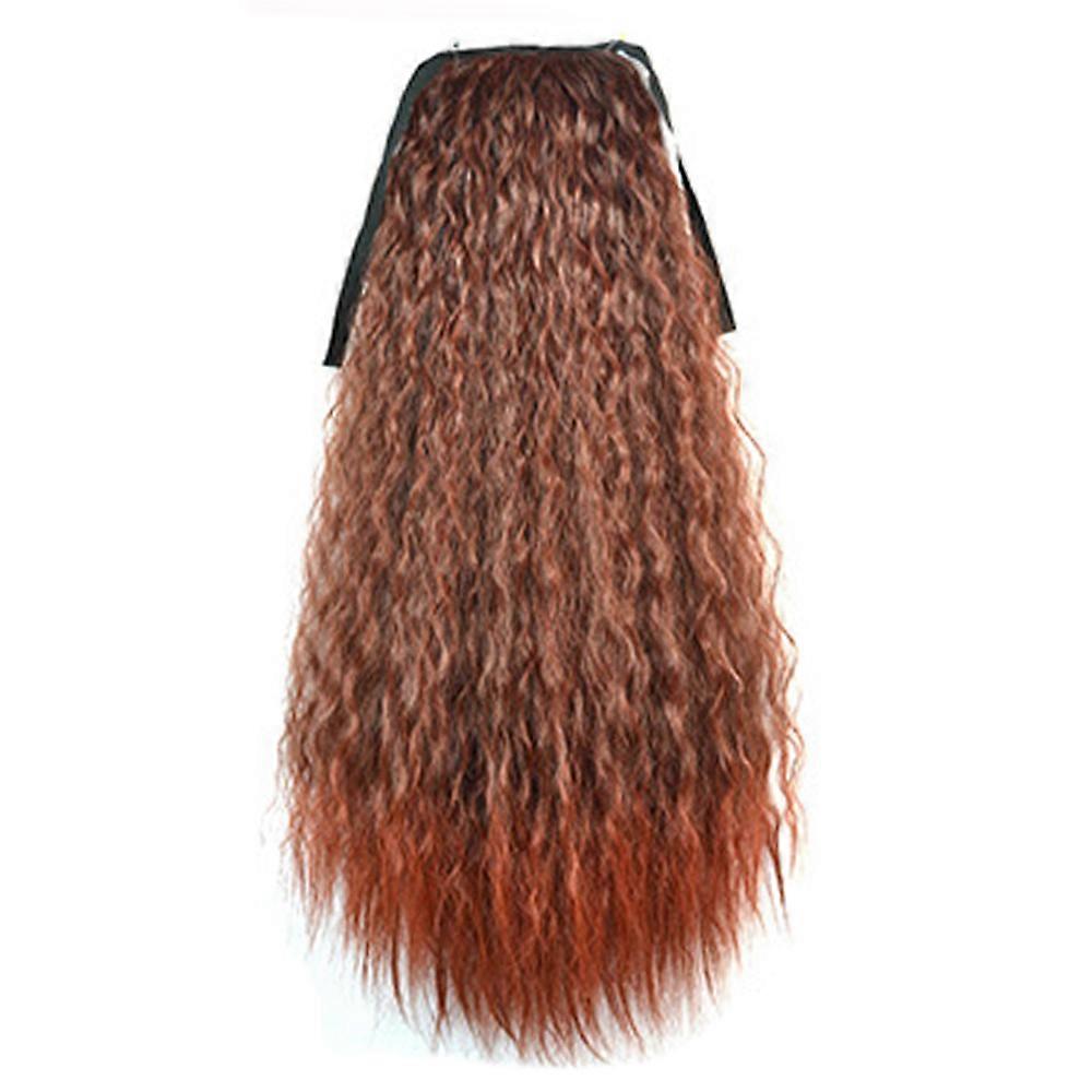 Wig Corn Perm Lace-up Horsetail
