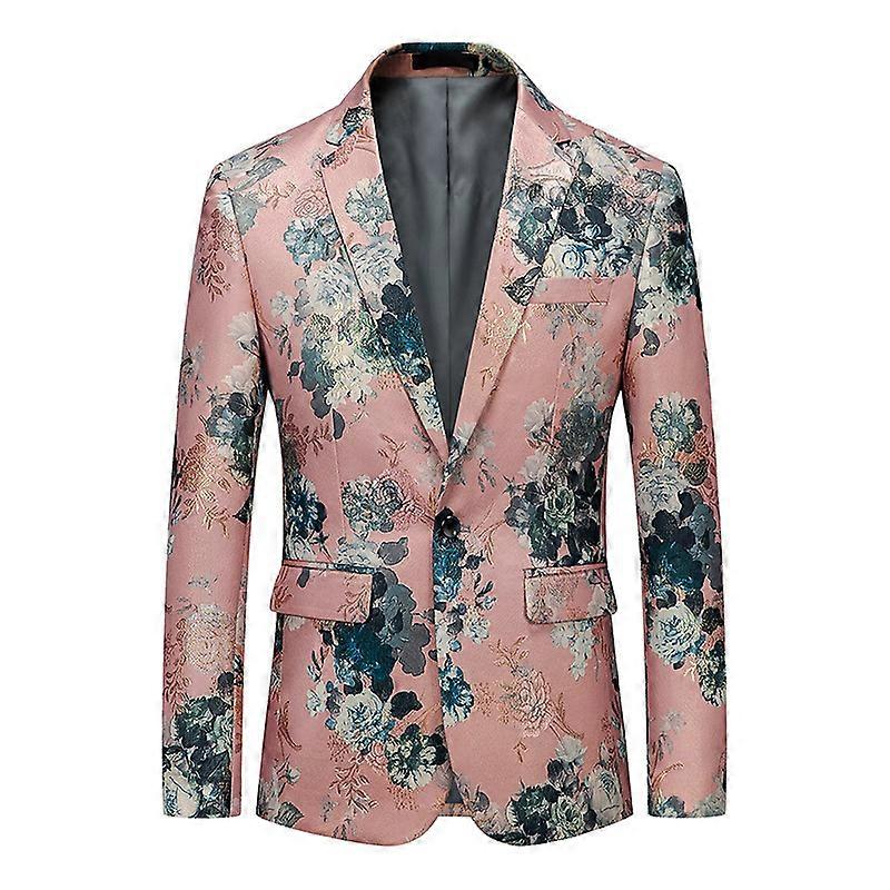 Slim Fit Trajes Con Estampado Traje De Hombre Slim Fit Blazer
