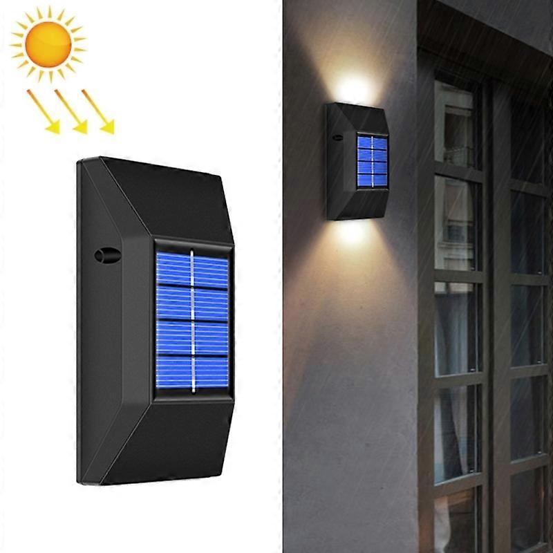 Waterproof Solar Wall Light, Spec: 6 LEDs Warm Light 6 LEDs Warm Light