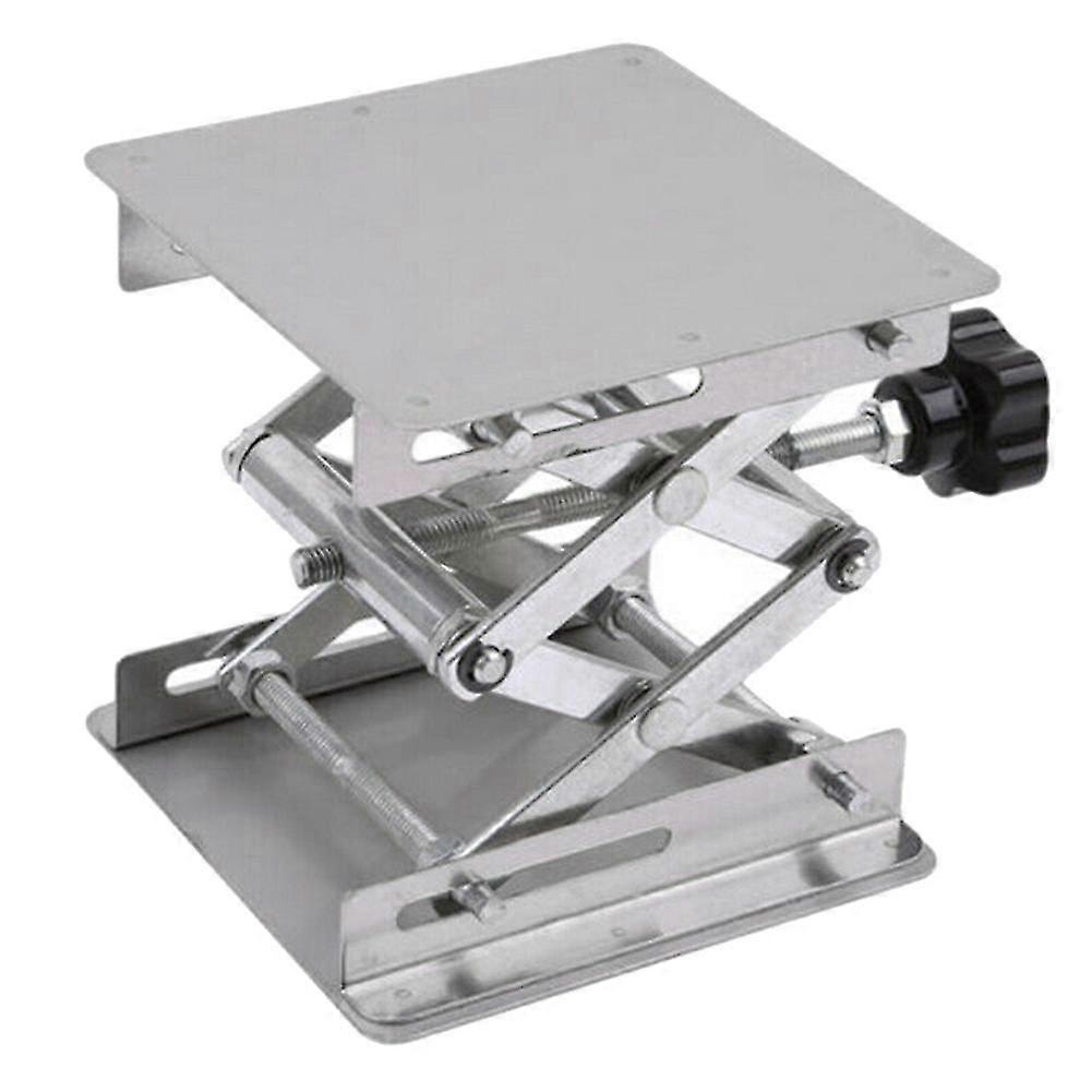 Rustfrit stål Manuel løfteplatform Lab Lifter Stand Rack Saks Laboratorium