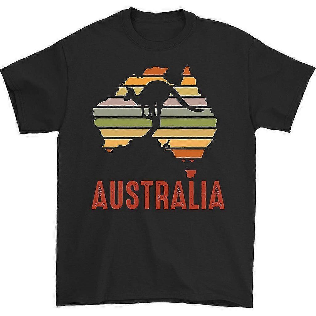 Retro triko s vstihem do oka Australian Kangaroo
