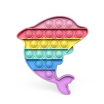Pop It Fidget Toys Pack, Push Pop Bubble Fidget Giocattoli sensoriali, Autismo Bisogni Speciali Sollievo dallo Stress Silicone Pressione Alleviare Giocattoli, Spremere Giocattoli Per Ki