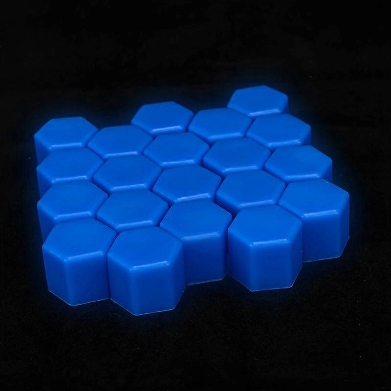 20Pcs 17/19/21mm Capuchon Hexagonal De Douille En SiliconeÉcrous De Roue De Voiture Lumineux Bouchons De Vis En Silicone Boulon D’écrou De Pneu Décoration Extérieure