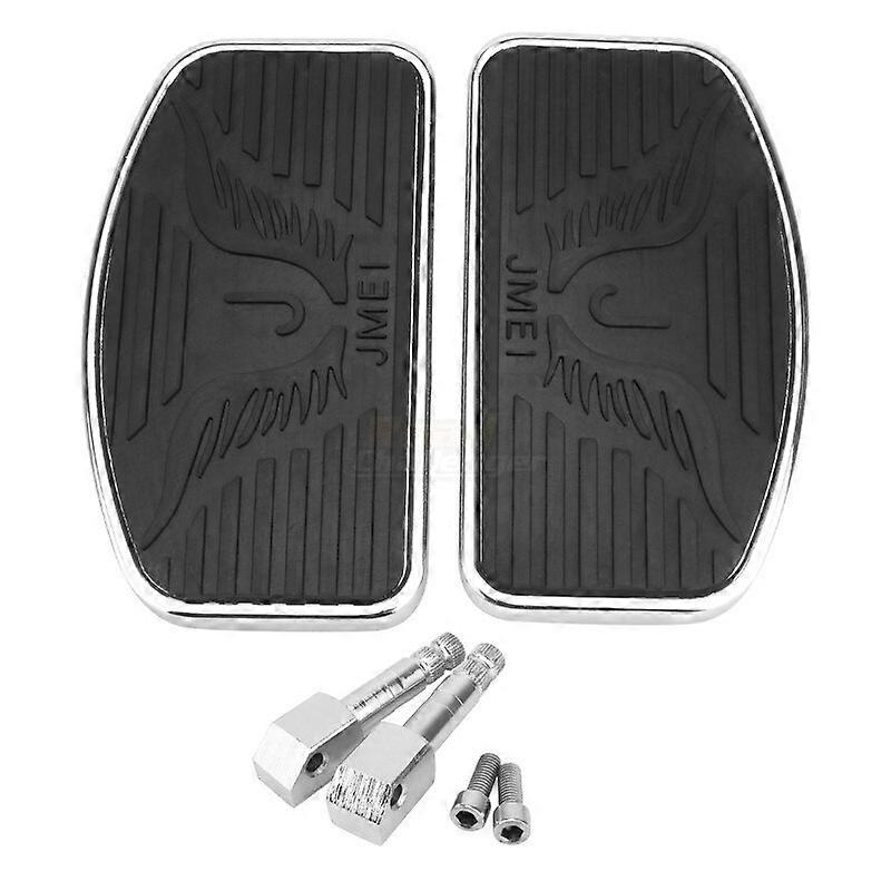 Black Motorcycle Adjustable Rear Passenger Front Footrest Rider Driver Foot Rest Pegs Floorboards Universal Motorcycle Knee & Shin Guards
