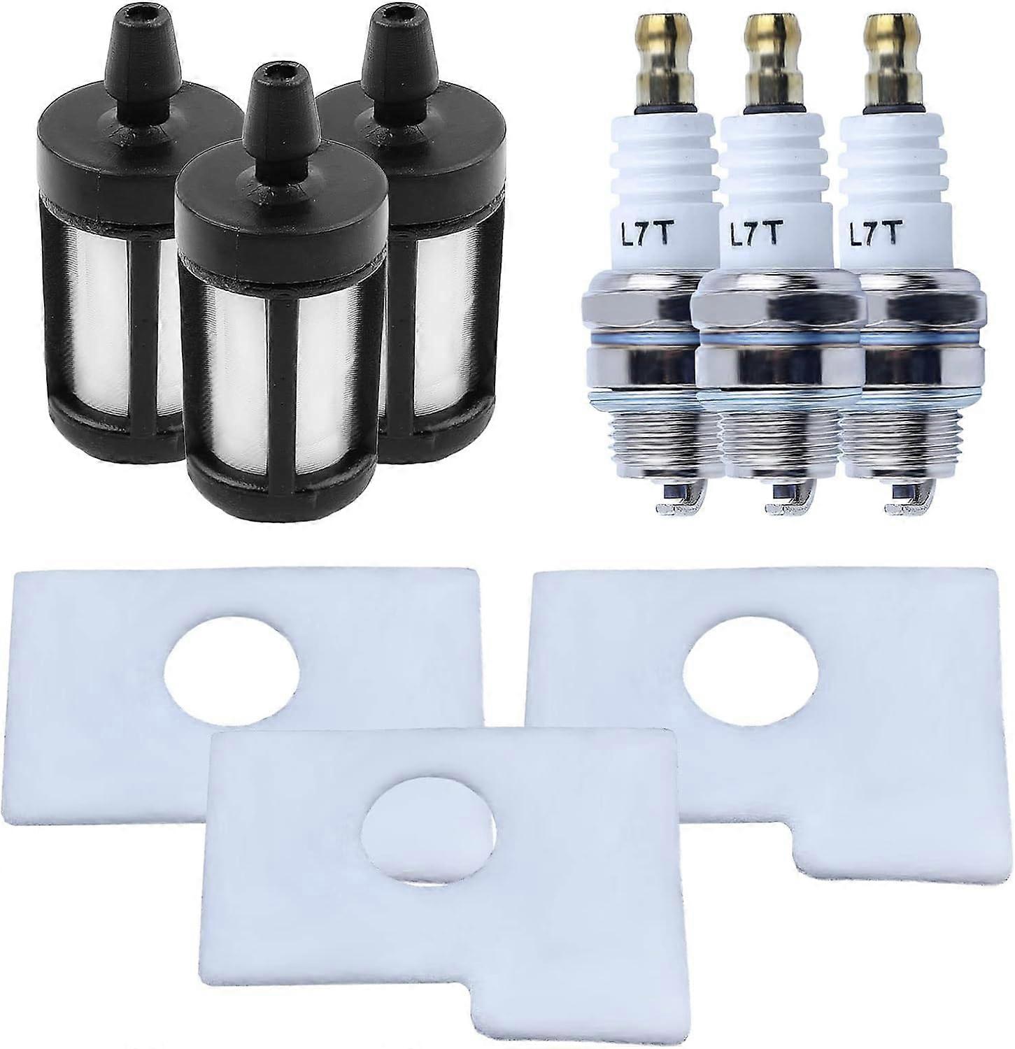 MS180 Air Fuel Filter Spark Plug Tune Up Kit for STIHL MS170 MS180 018 017 Chainsaw, Air Filter + Fuel Filter + Spark Plug Replacement Parts 113012408