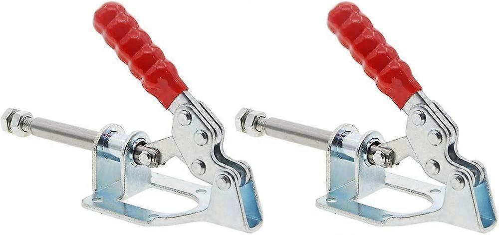 2 Pcs 32MM Toggle Clamps GH-302-F, Push Pull Type 136kg Holding Capacity Vertical Quick Release Hand Tool Hold-Down Clamp GH-302-FM for Welding, Woodw