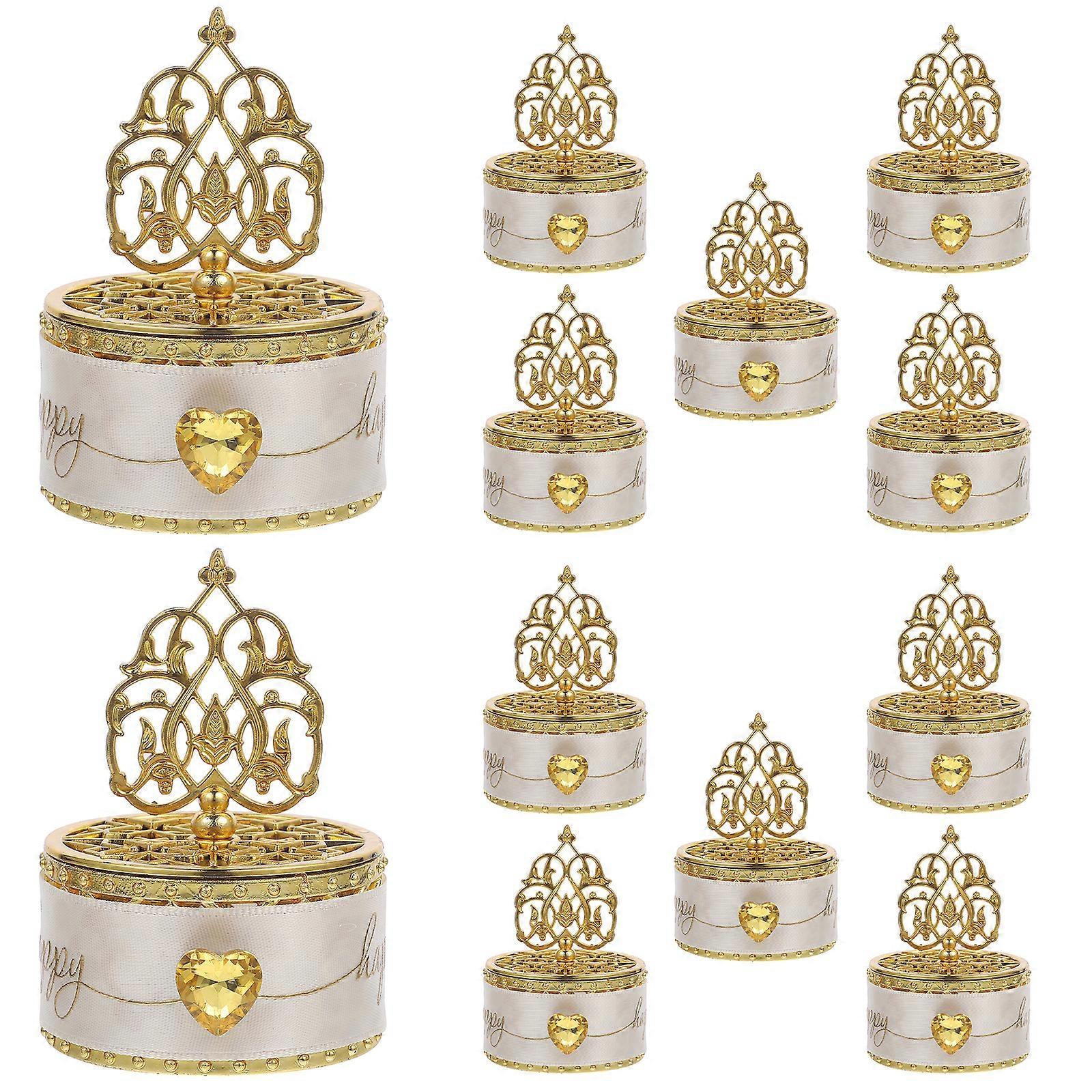 12pcs Wedding Candy Boxes Can Candy Containers Small Gift Storage Box Candy Storage Case