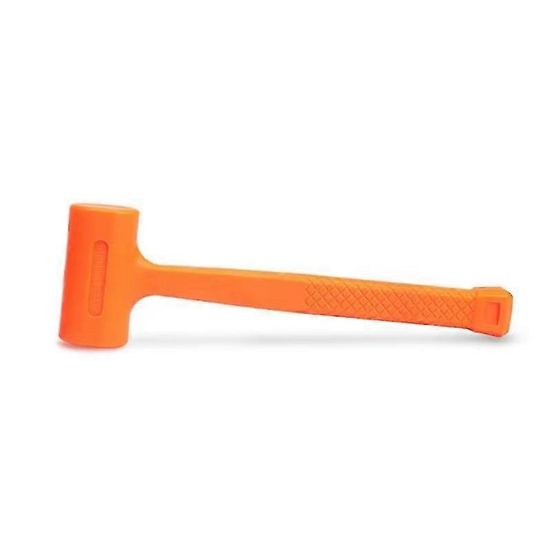 Practical Rubber Soft Face Dead Blow Hammer Non-elastic Rubber Hammer For Floor Tile Installation Furniture Design 0.5lb Tool Accessories(1pc, Orange)