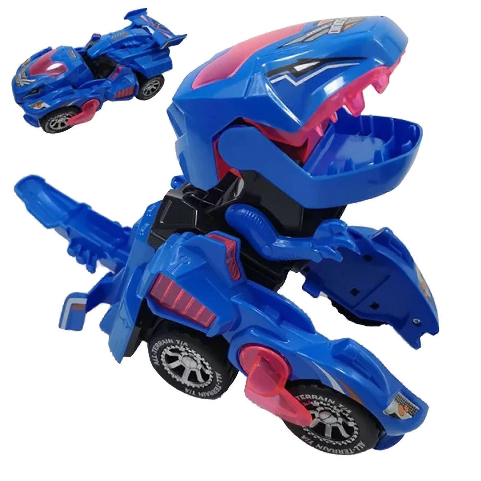 تحويل ألعاب سيارة الديناصورات أضواء وامضة عالمية مرنة أحمر أزرق أخضر كهدية مع ضوء LED للموسيقى