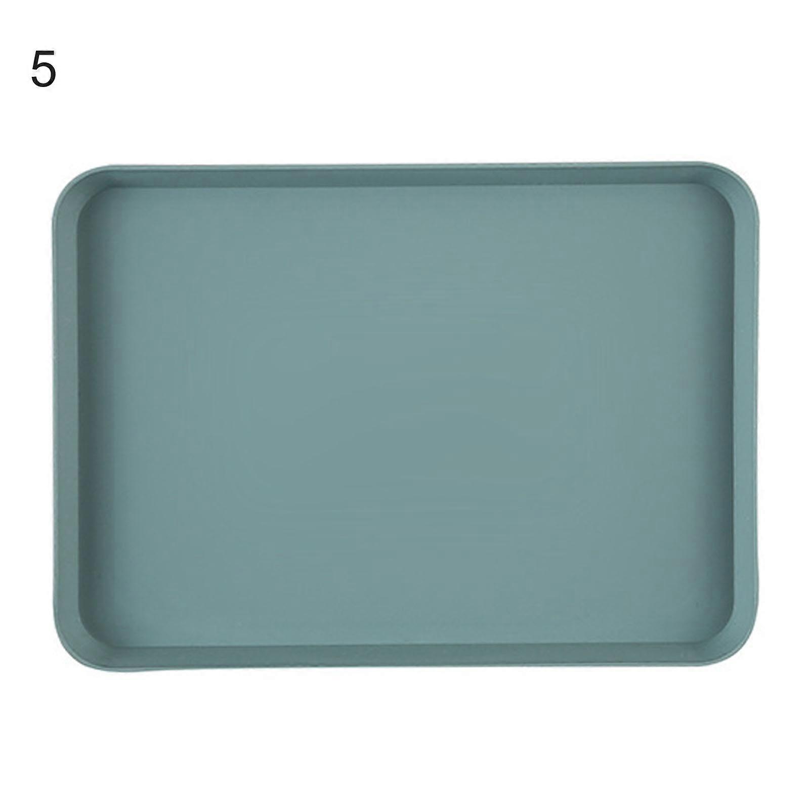 Nordic Simple Rectangular Fruit Dessert Plastic Storage Tray Kitchen Supplies