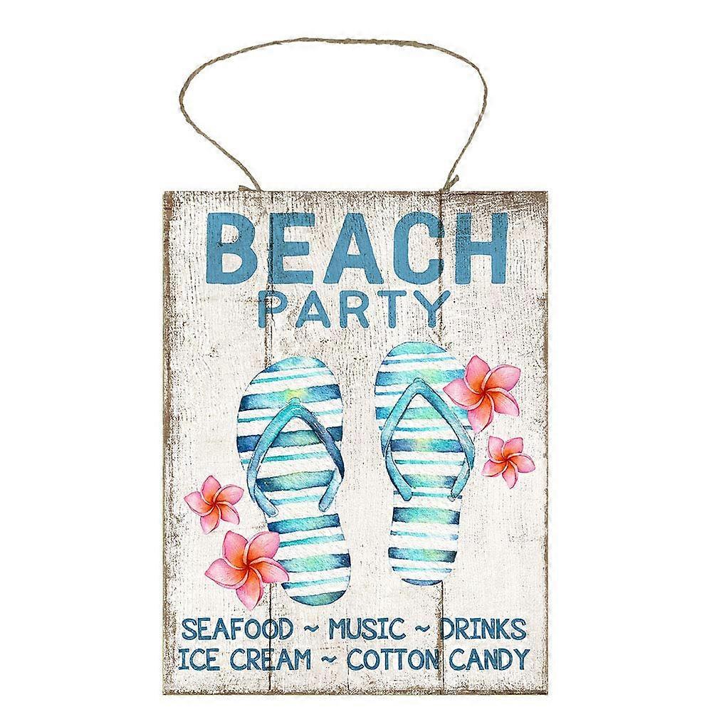 Beach Party Handmade Wood Sign