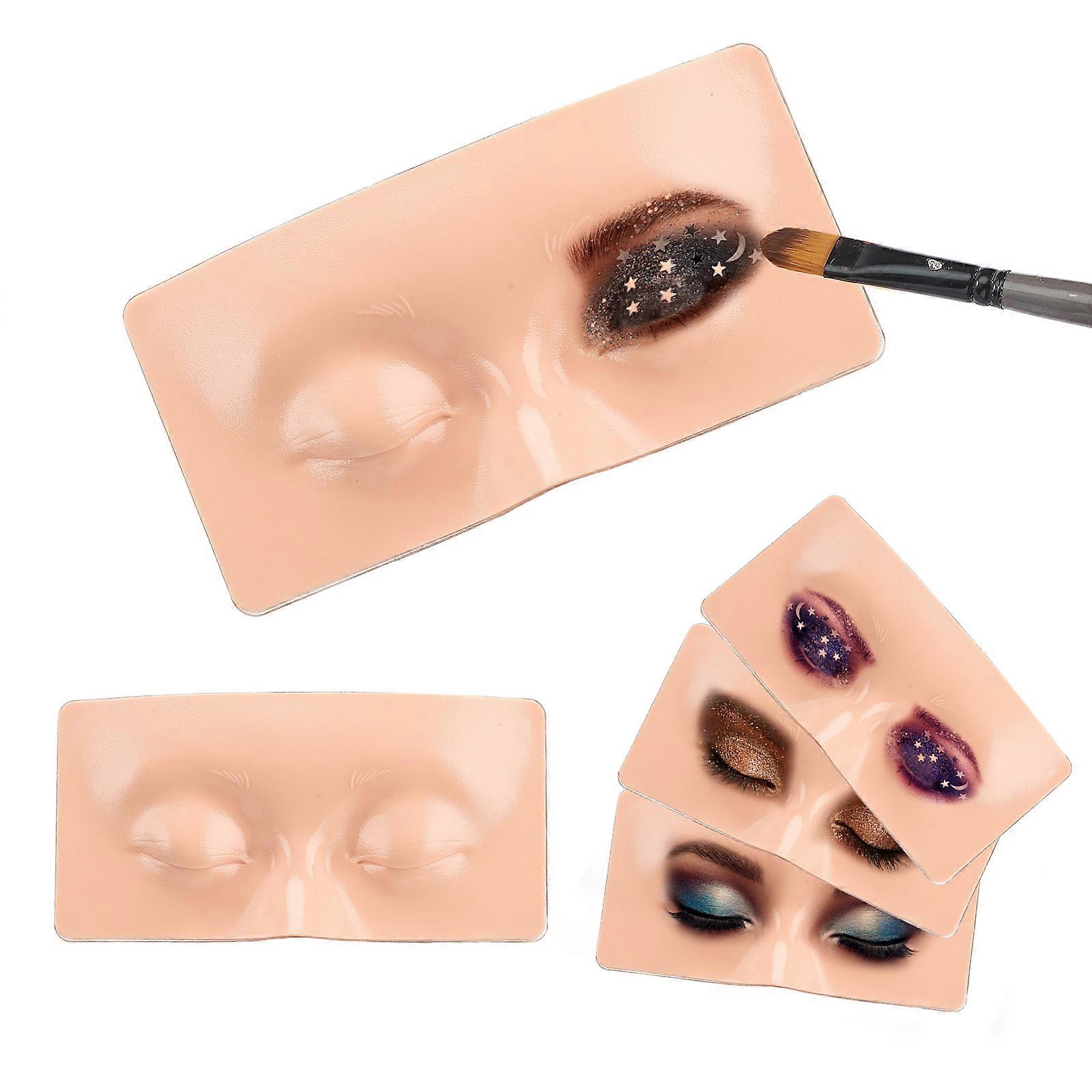 Makeup Practice Face Board Realistic Natural Eye Makeup Silicone Perfect Aid