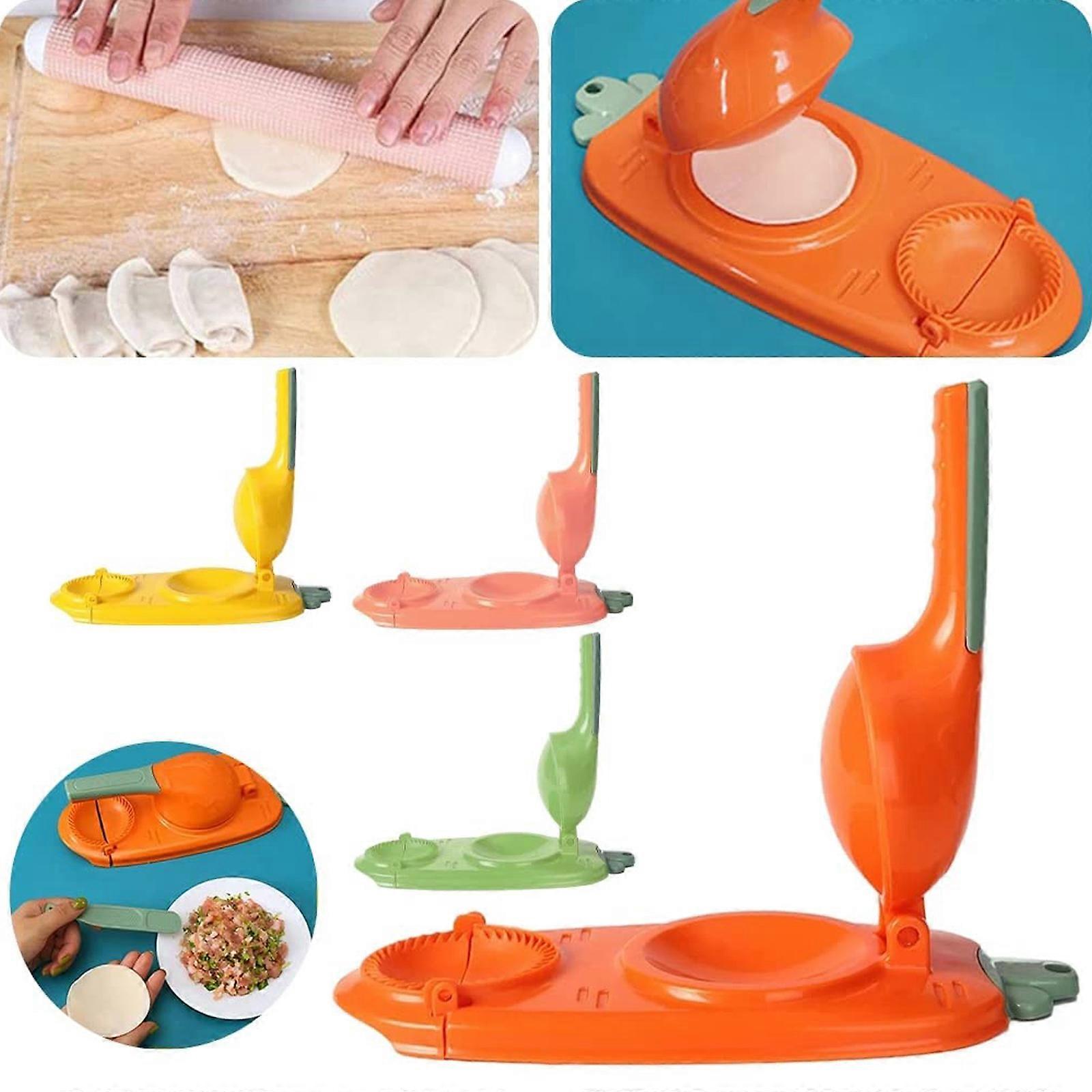 2023 New,2 in 1 Dumpling Maker Kitchen Dumpling Making Hand Tool Easy To Use Fast