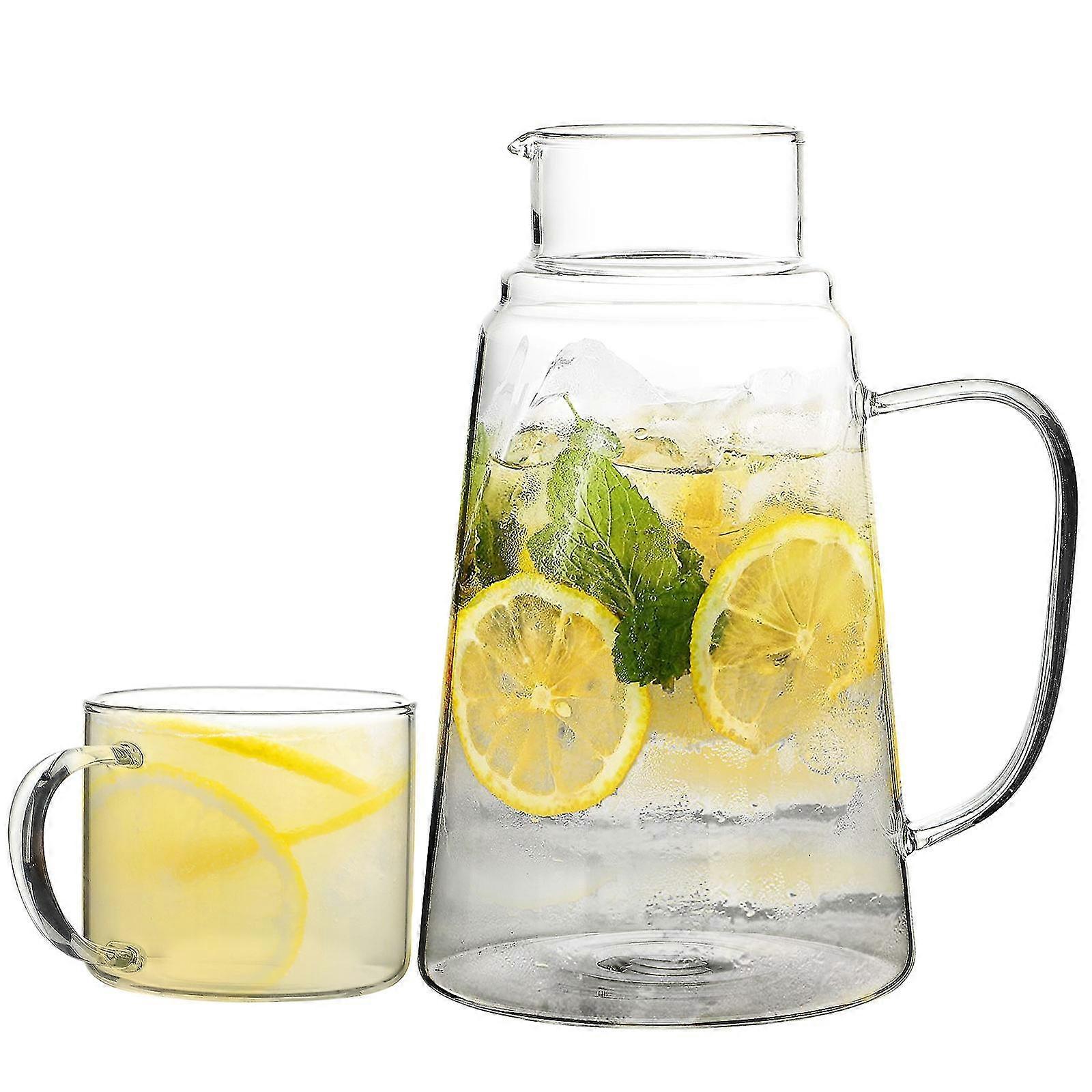 Cold Kettle Glass Cold Kettle Large Capacity Cup One Pot 1200ml Split Cold Kettle