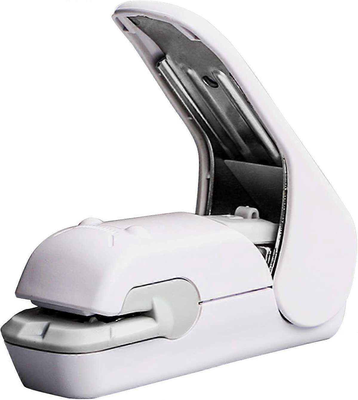Mini Portable Stapler No Staples, Time and Labor Saving,white
