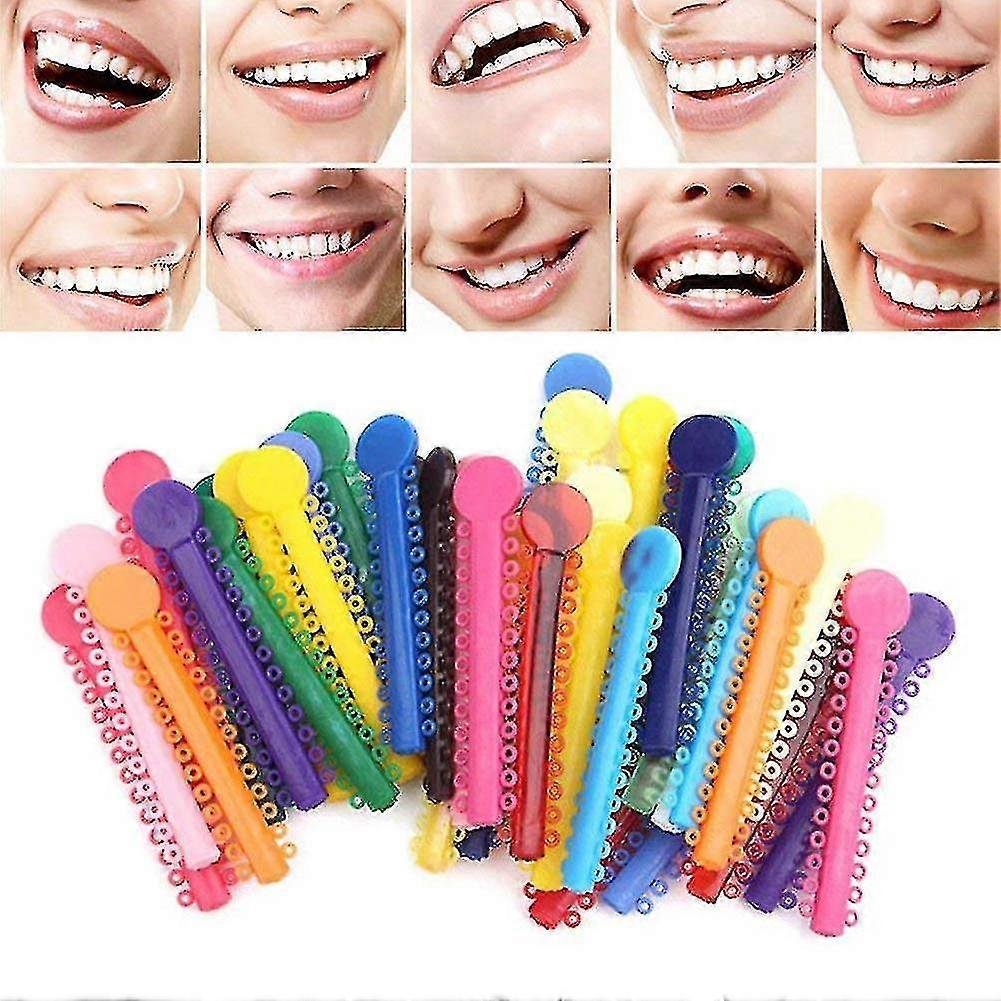 10pcs Dental Orthodontic Ligature Ties Elastic Rubber Bands Tools Elasticity For Teeth