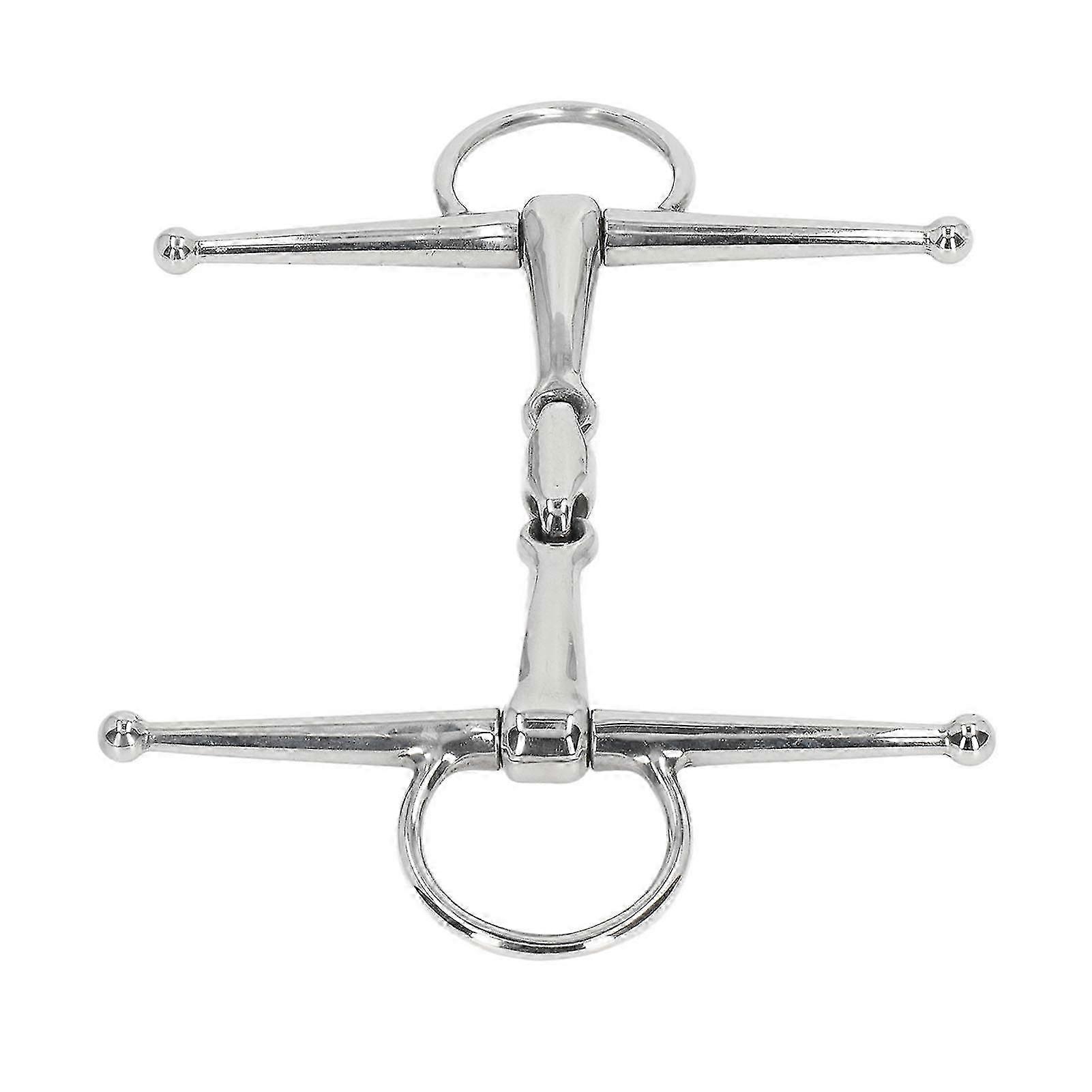 135mm Stainless Steel Snaffle For Biting Prevention, 425g, 9.8x7.1in