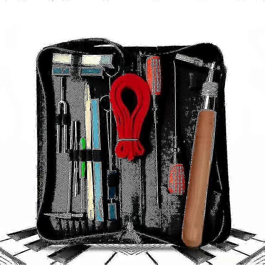 Piano Tuning Kit Professional 16 Piece Piano Tuner Tools - JA