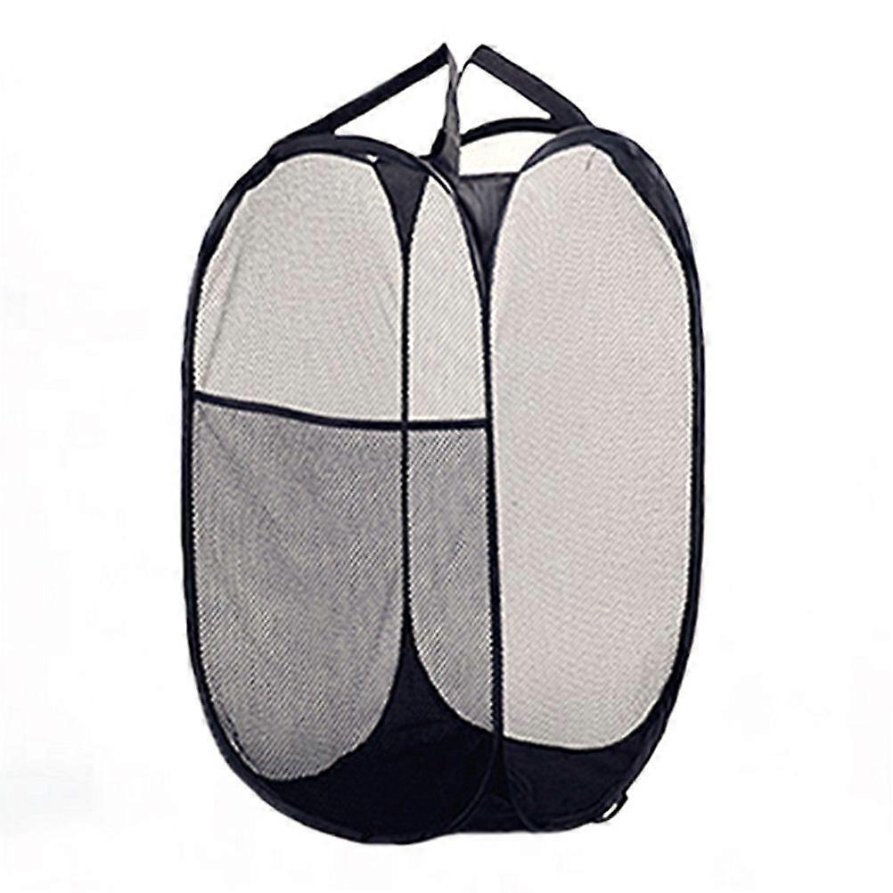 Large Capacity Laundry Basket Polyester Mesh Foldable Up Washing Laundry Basket Bag