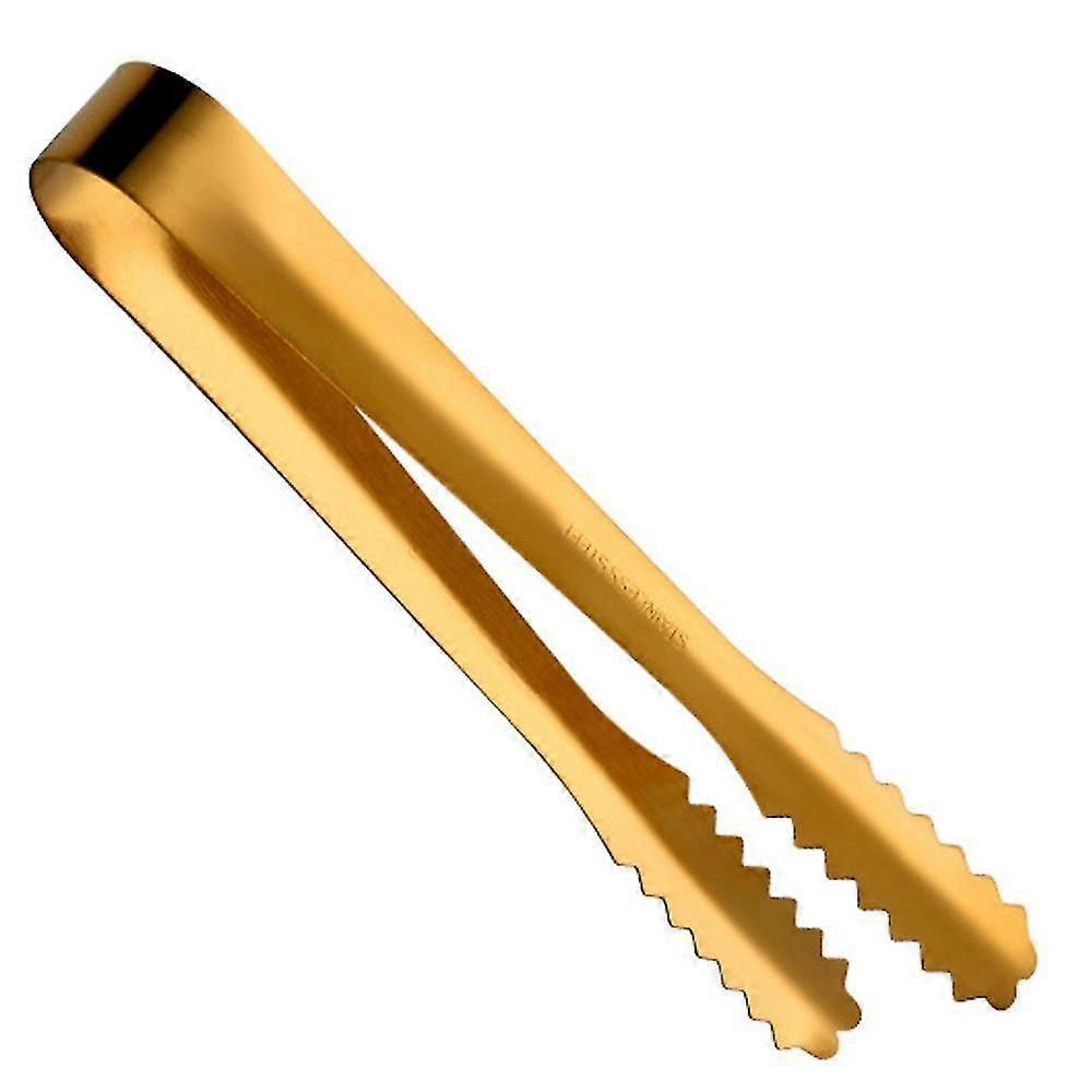 Ice Tang For Ice bøtte, servering tang, bar tang, rustfritt stål,-gull en