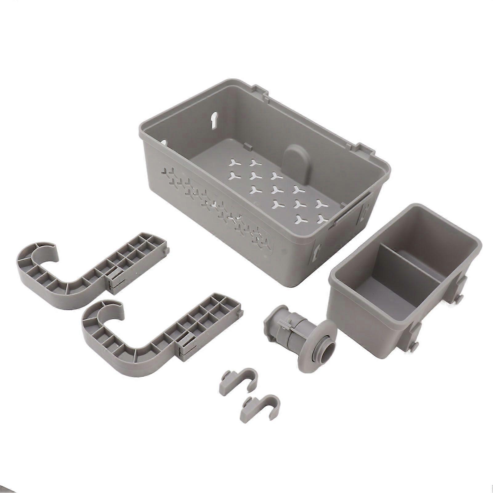 Poolside Storage Basket Swimming Pool Side Storage Containers Basket with Cup Holder