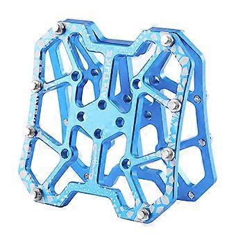 Universele Fiets Pedaal Adapter Lichtgewicht Aluminium-legering Clipless Pedaal Platform Adapters voor Fietspedalen en schoenplaatjes Titanium Kleur