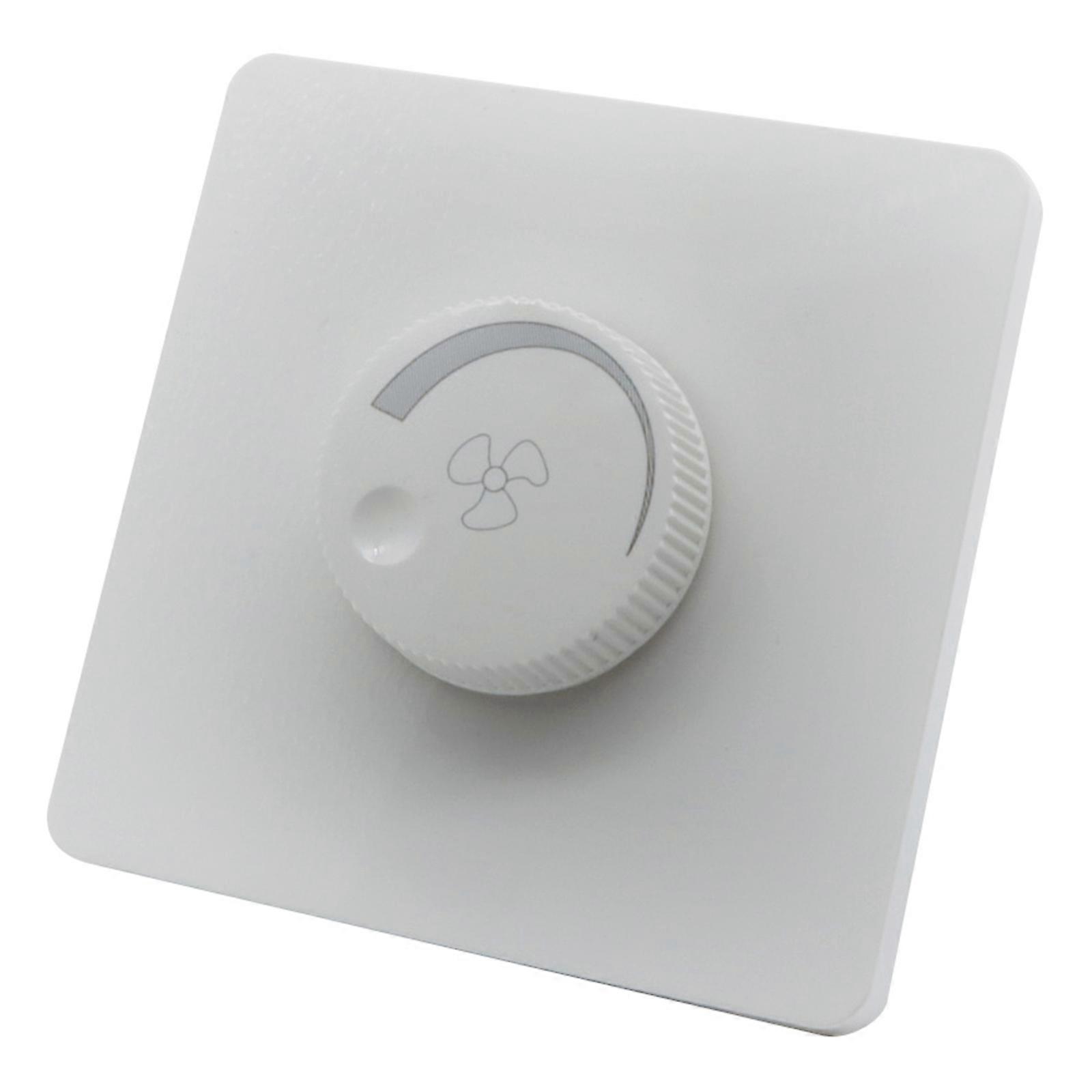 220V Universal Adjustment Ceiling Fan Speed Control Switch Wall Button Dimmer Switch Stepless Speed Fan Speed Adjuster White