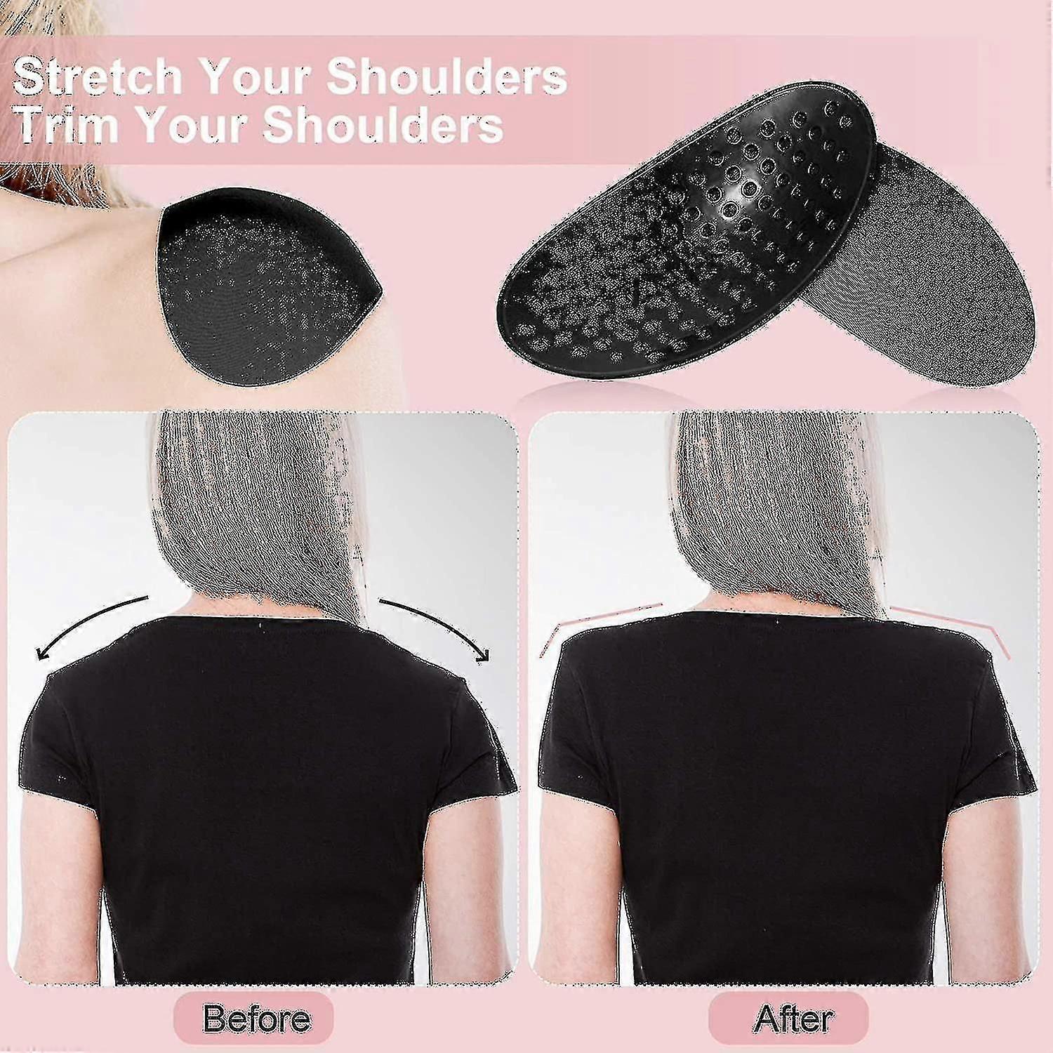 4 Pairs Shoulder Push-up Pads Soft Silicone Adhesive Shoulder Pad4 S Anti-slip Enhancer Shoulder Pads