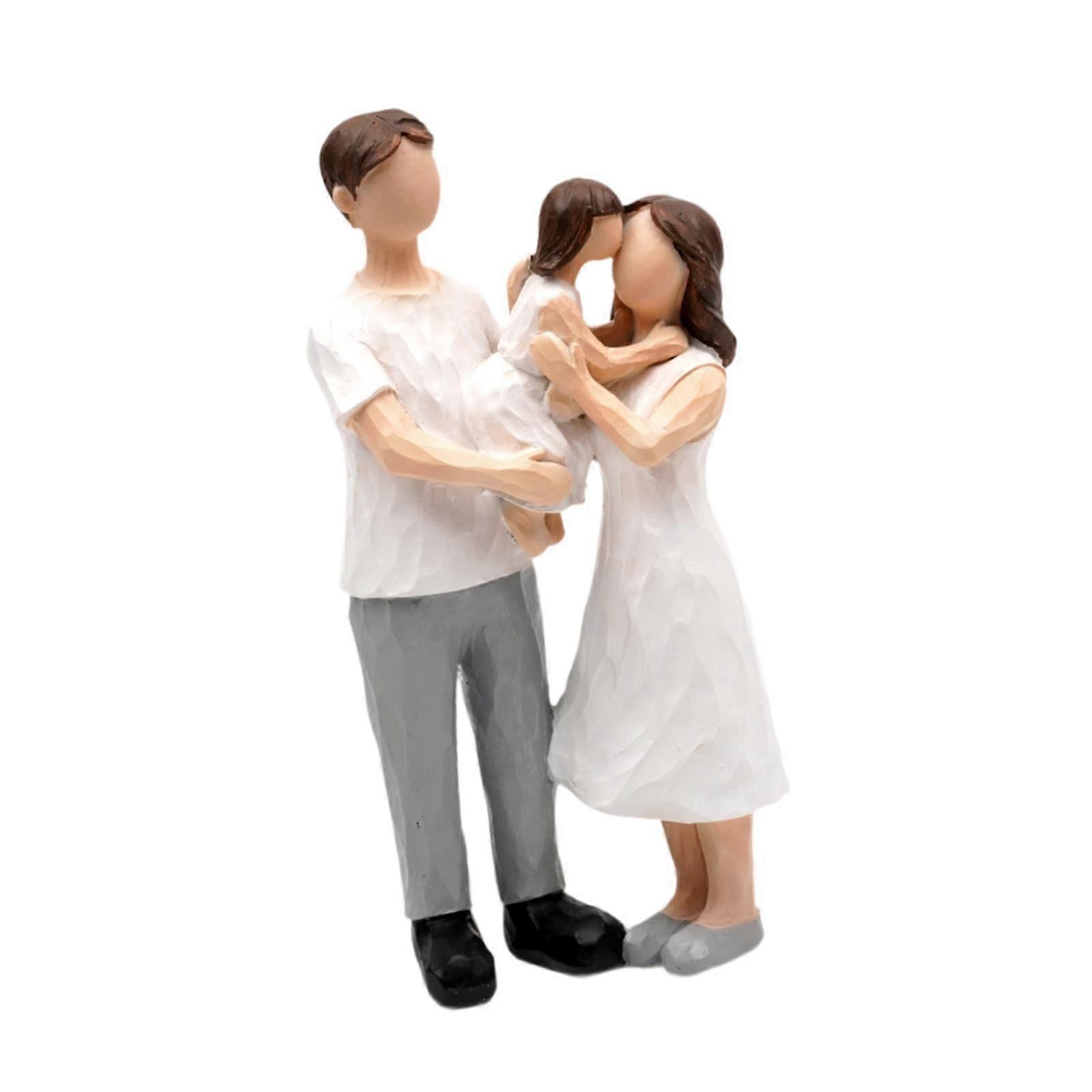 Mini socha členov rodiny Socha postavy pre policu Spálňa Dovolenka Rodičia a chlapec