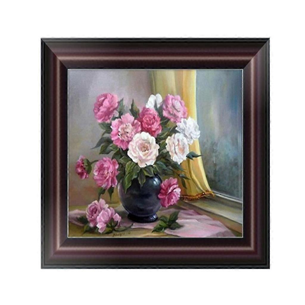 Flower 5d Diamond Embroidery Painting For Cross Stitch Diy Craft Home Office Dec