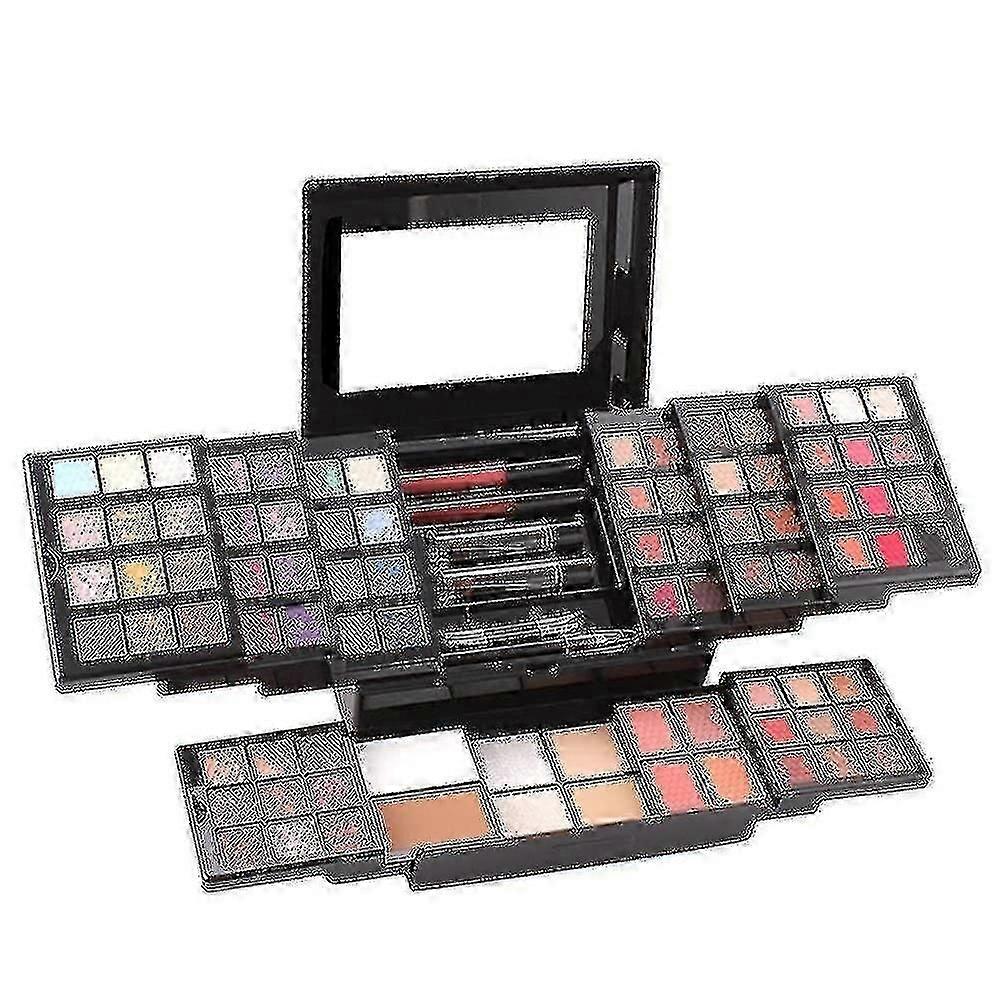 Cosmetic Make Up Palette Set Eyeshadow Blusher Eyebrow Powder All In 1 Makeup Gift Box