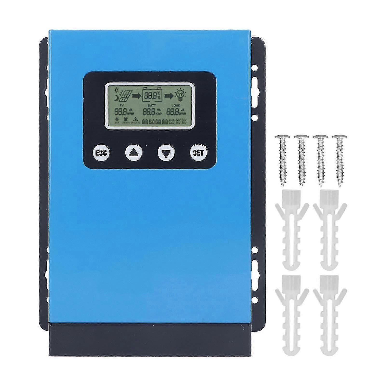 MPPT Solar Charge Controller 12V 24V 36V 48V Auto Identification Solar Panel Regulator with LCD Display Screen 30A