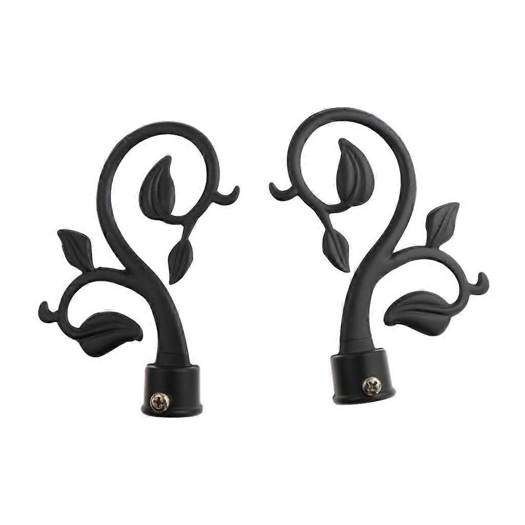 1ペアビンテージ装飾カーテンロッド/ポールフィニアルウィンドウブラインドポールキャップ