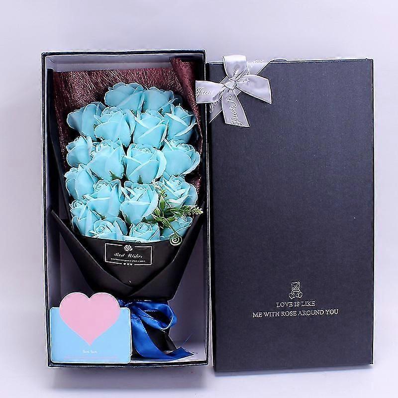 18 الصابون الورود باقة هدية مربع، هدية الإبداعية هدية الصابون باقة