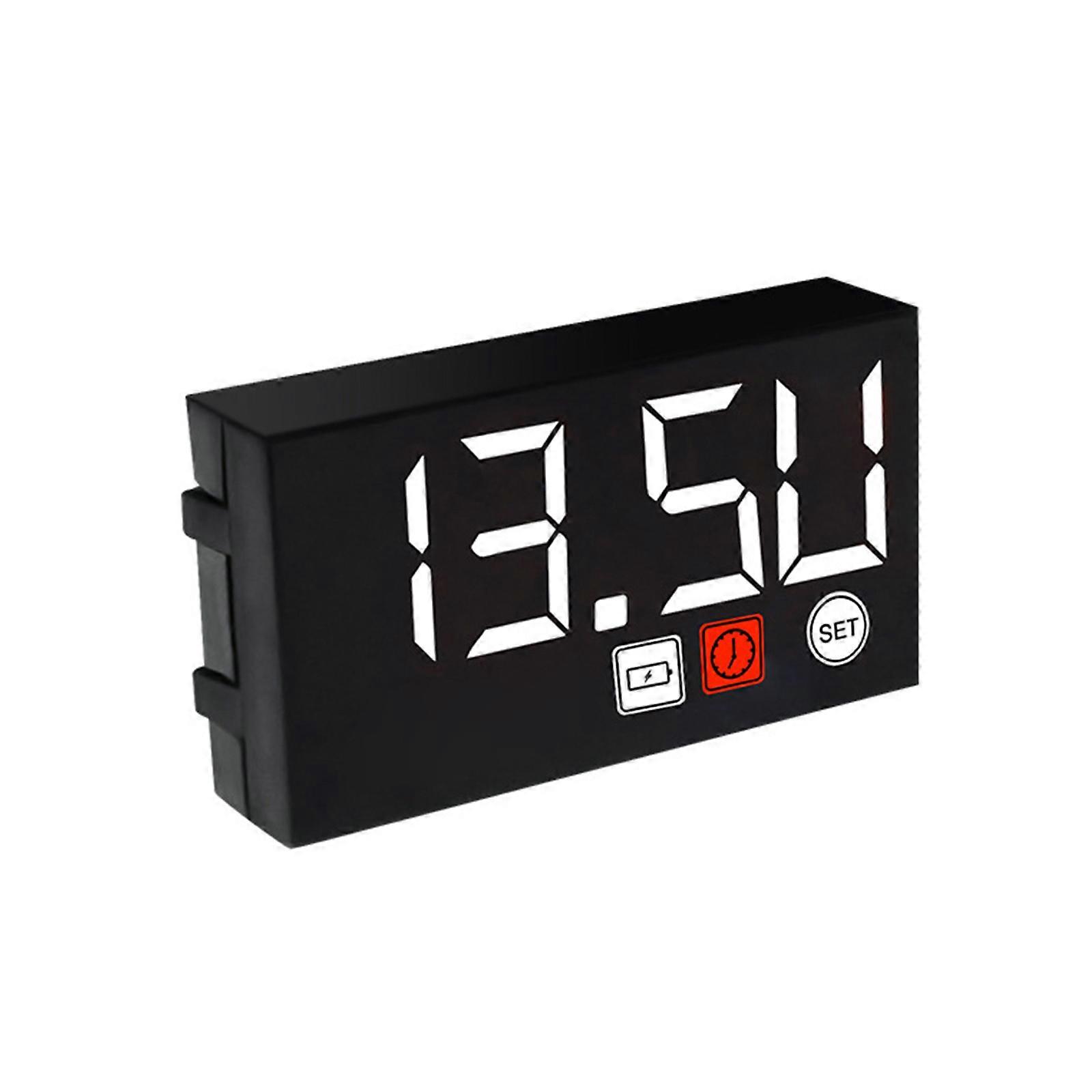 Multifunction Digital Time Clock Thermometer Voltmeter LED Display Motorcycles Waterproof Meters