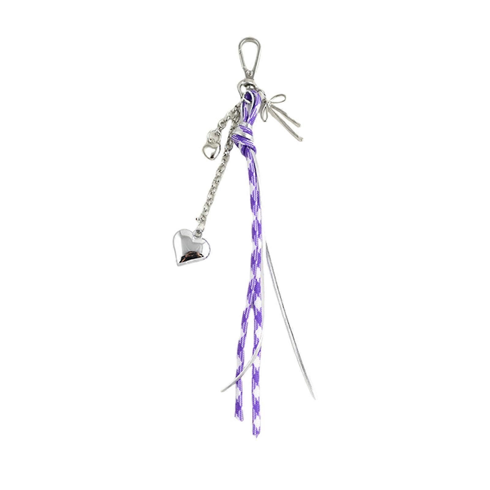 Vibranting Love Heart and Butterfly Keyring Portable Climbing Rope Alloy Charm for Personalize Styles Enhancement No.9