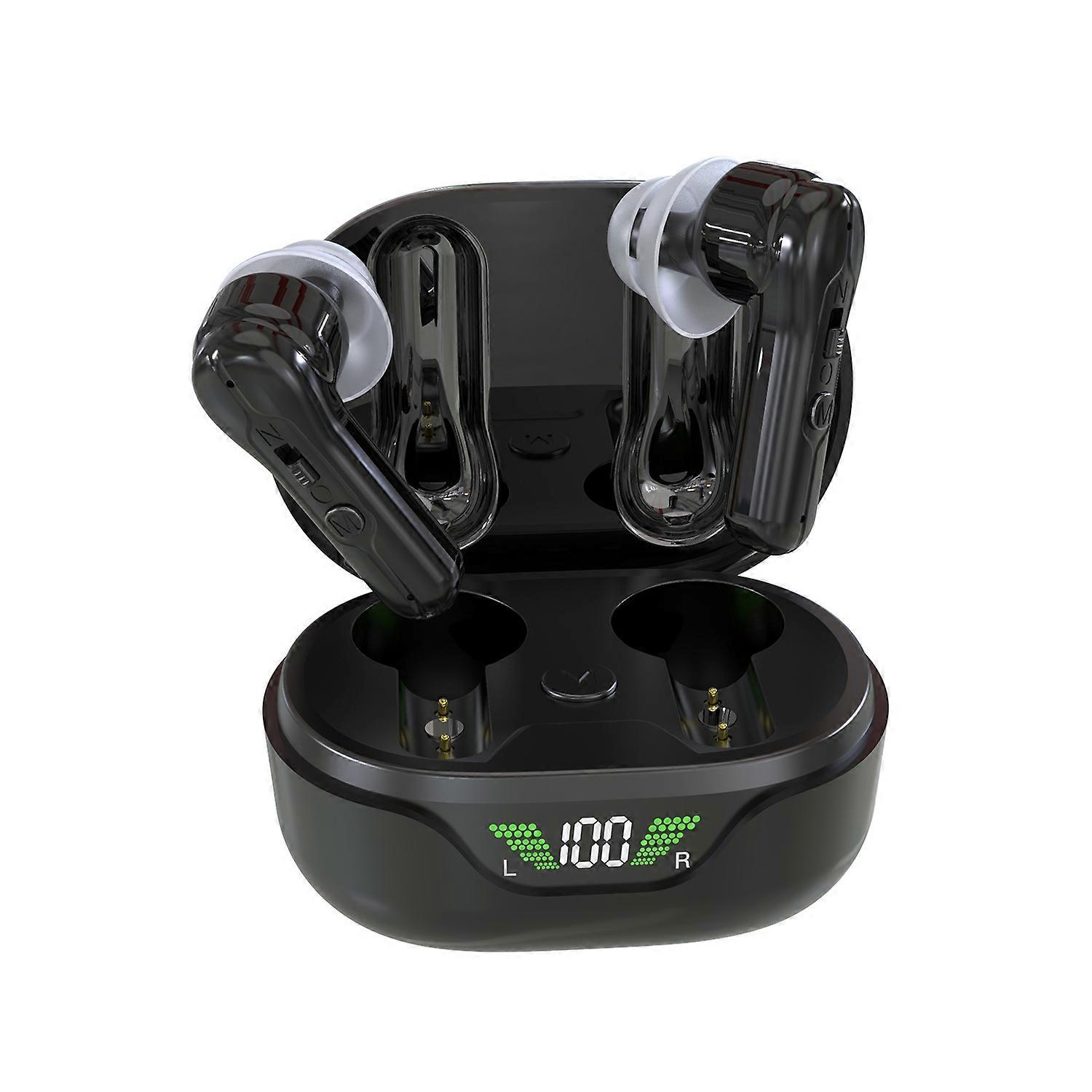 Elderly Hearing Aid with Anti-howling Rechargeable Sound Amplifier Binaural Headphone Shaped Intelli