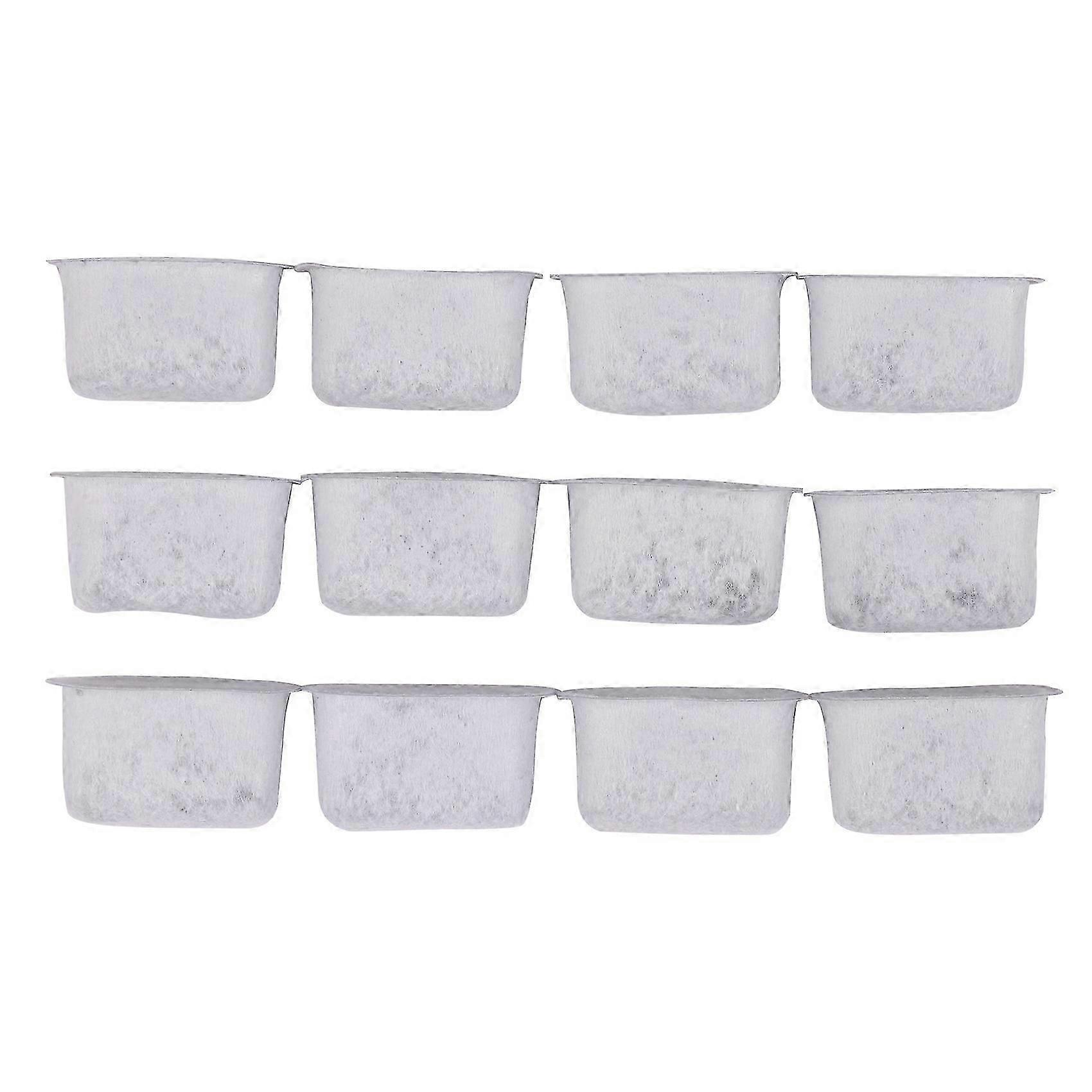 New 12Pcs Replacement Activated Charcoal Water Filters For Coffee Machines DS