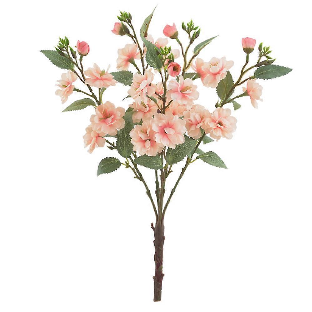 Simulation Blume 5 Gabeln großer Strauß Rosen - Fruchtfleisch rosa