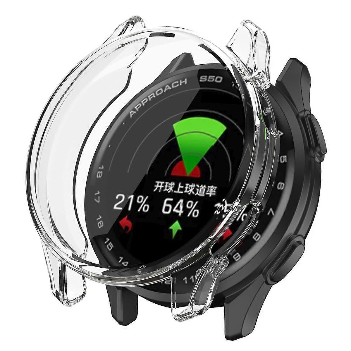 Electroplated TPU Full Coverage Watch Protective Case For Garmin Approach S50