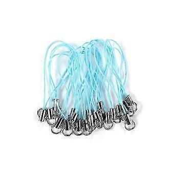 20pcs Lanyard Lariat Strap Cords Karabiner Verschluss Seil Schlüsselanhänger Haken Mobile Set Charms Schlüsselanhänger Schlüsselanhänger SchlüsselanhängerSee Blau