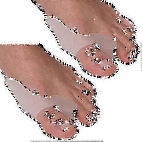 3 זוגות X מתקן פיקה ג'ל, מגני אצבעות מיישר, מפרידי אצבעות מפזר (6 יחידות)