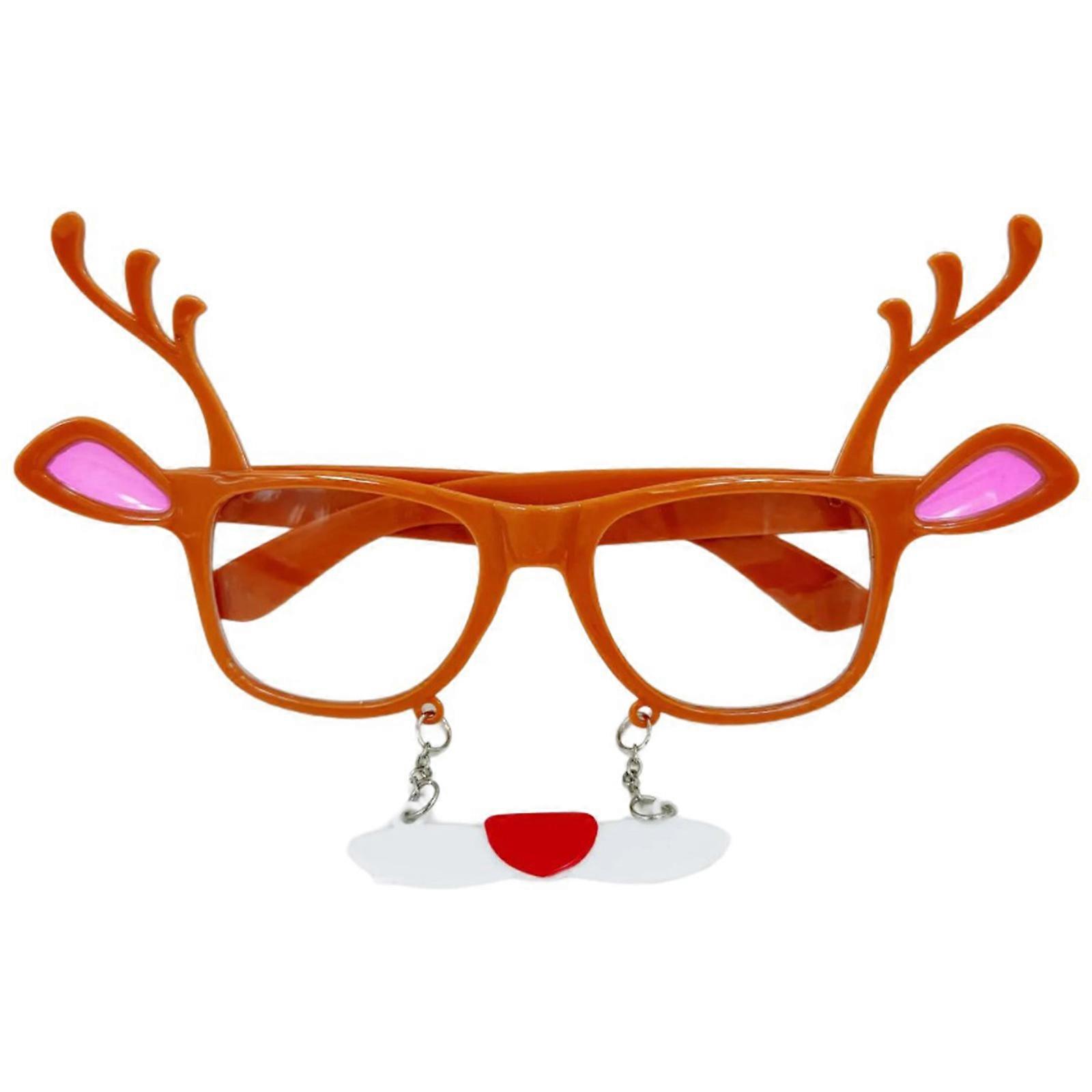 Unique Holiday Eyewear for Christmas Parties Funny Cartoon Santa