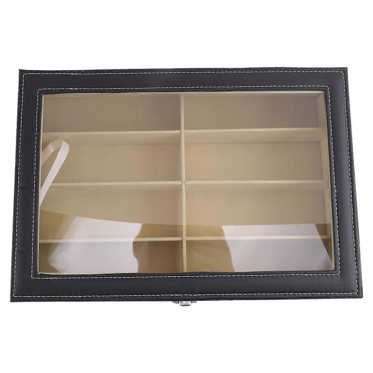 8-Grid Eye Glasses Case Eyewear Sunglasse Storage Box Holder