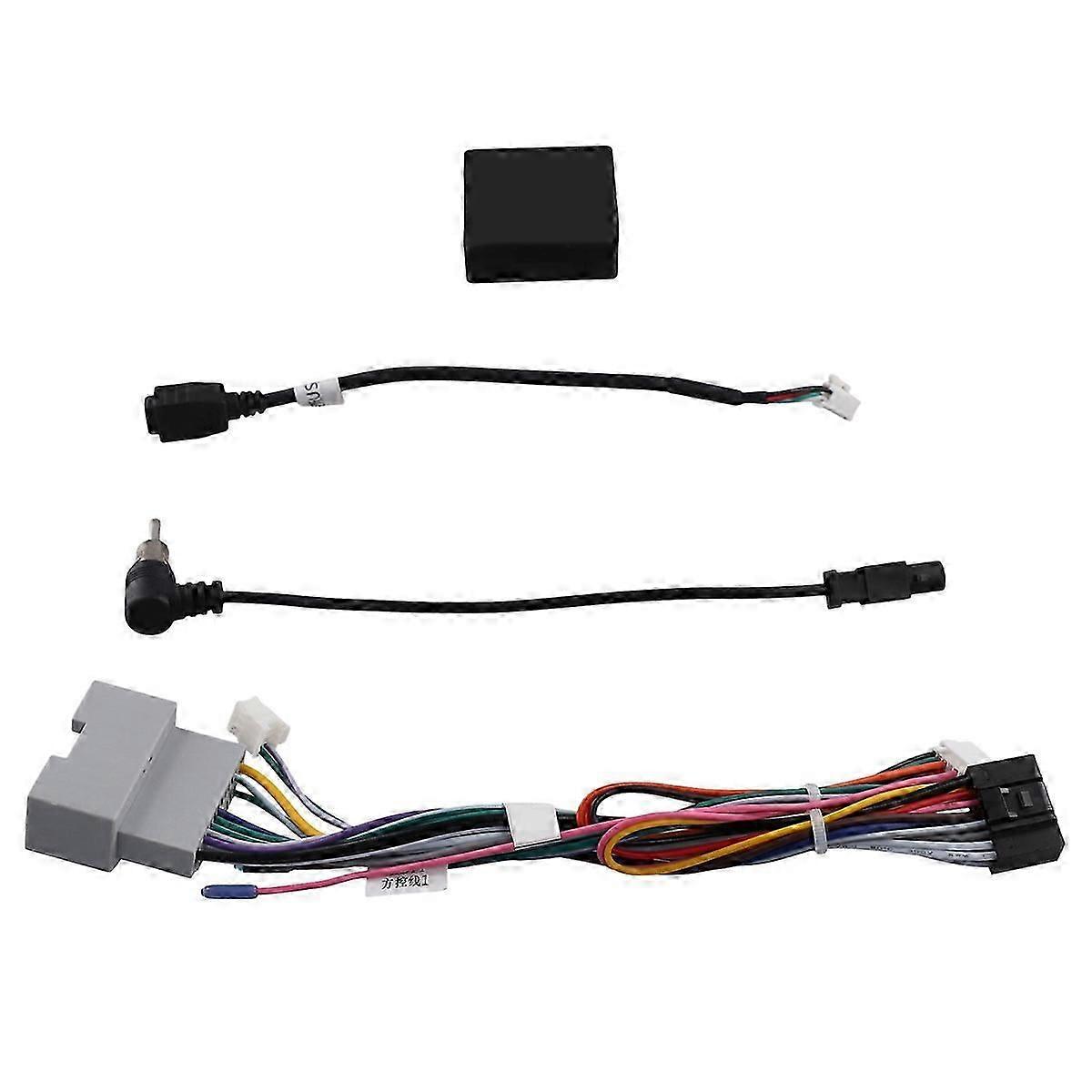 16 Pin Car Android Stereo Wiring Harness Adapter Protocol Box CAN Bus Decoder for Compass 2011-2017