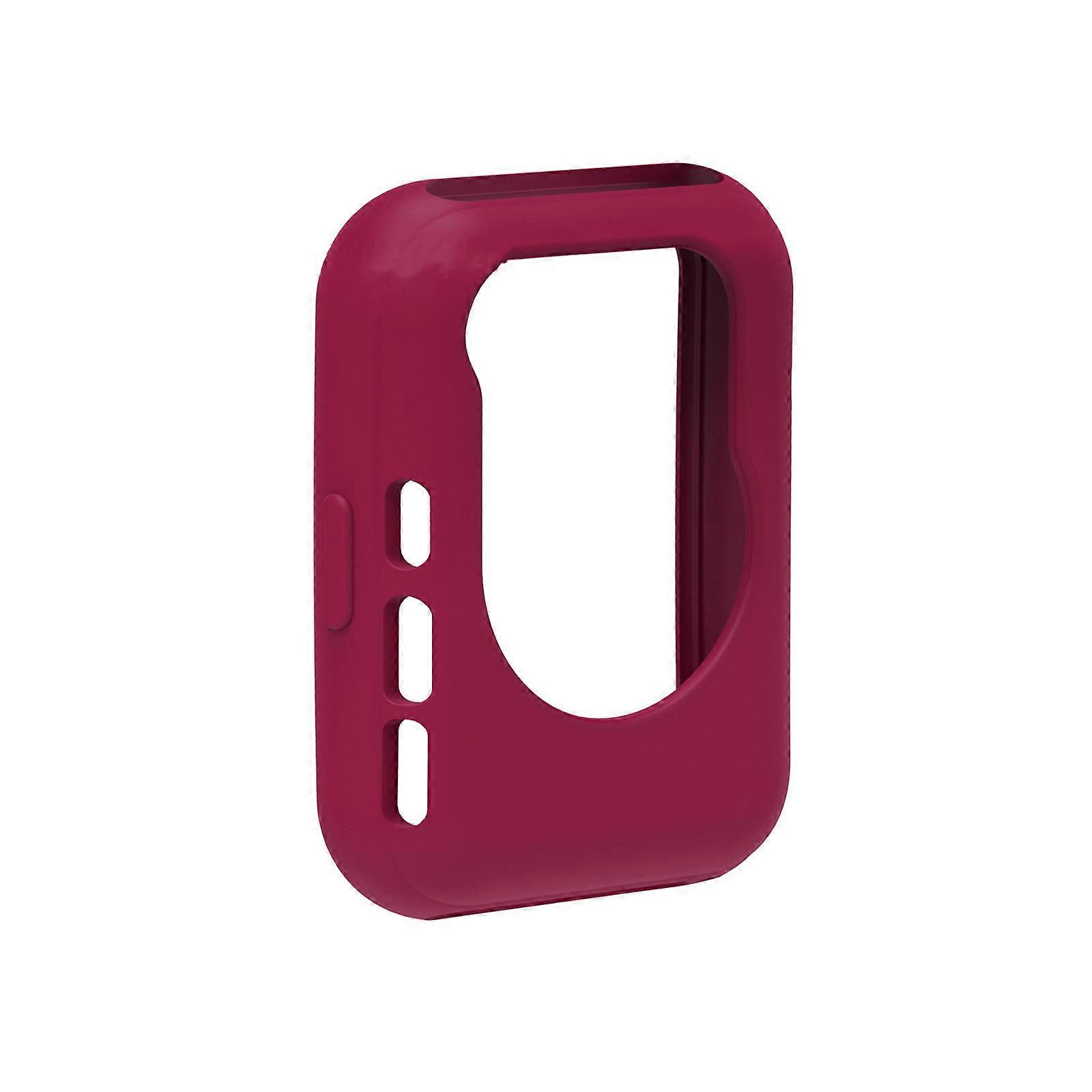 Screen Protector for Case Smartwatch Cover Shockproof Ultra-thin Bumper for Shell for Watch Fit 2 Purple red