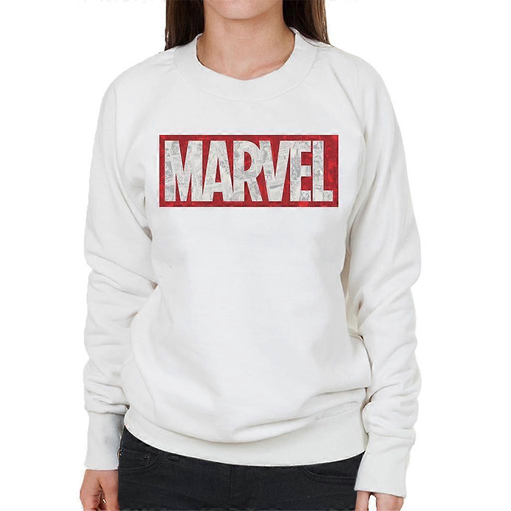 Moletom feminino com logotipo de quadrinhos clássico da Marvel
