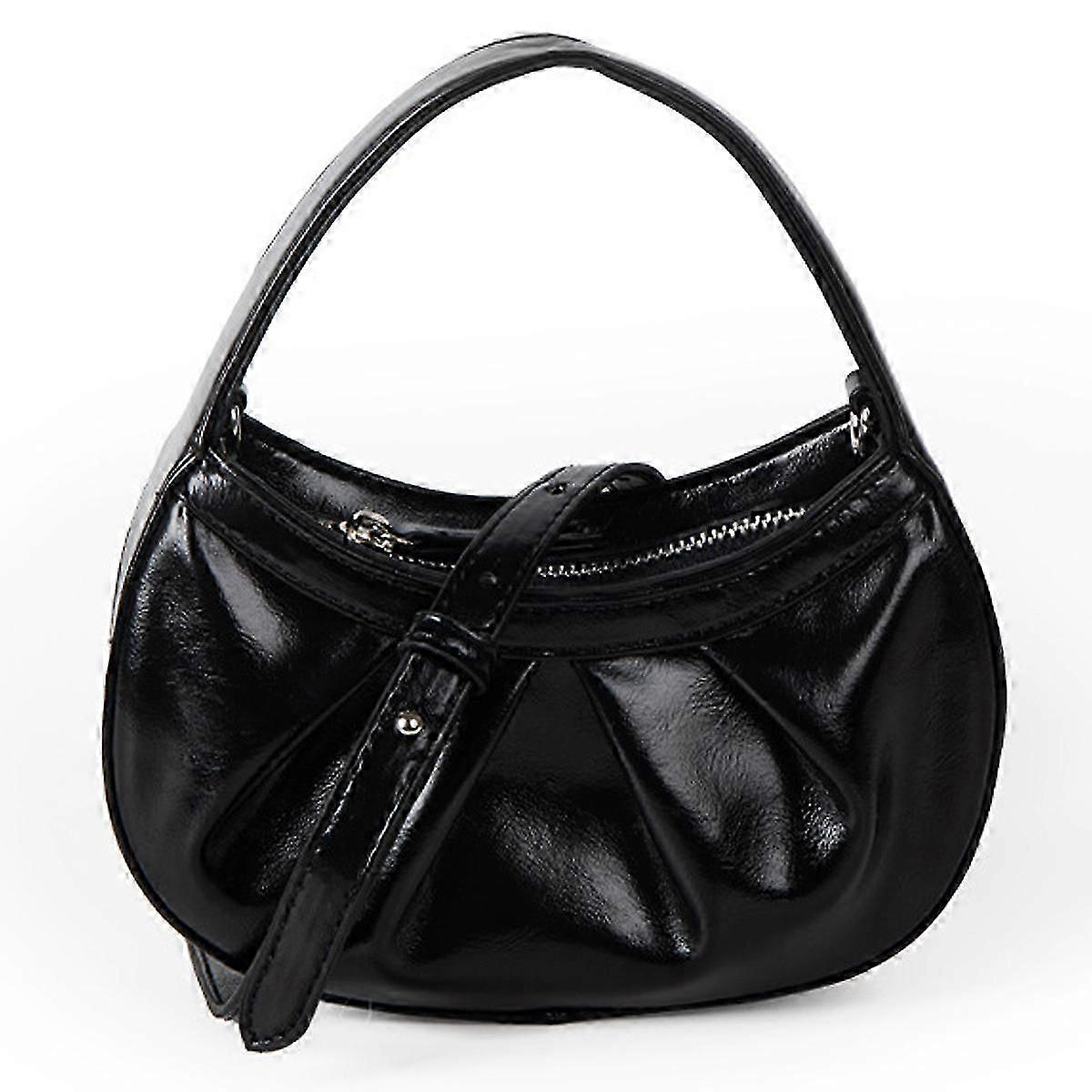 Handbag Bag for Women Leather Shoulder Bags Knotted Purse Soft Mini Hobo Clutch