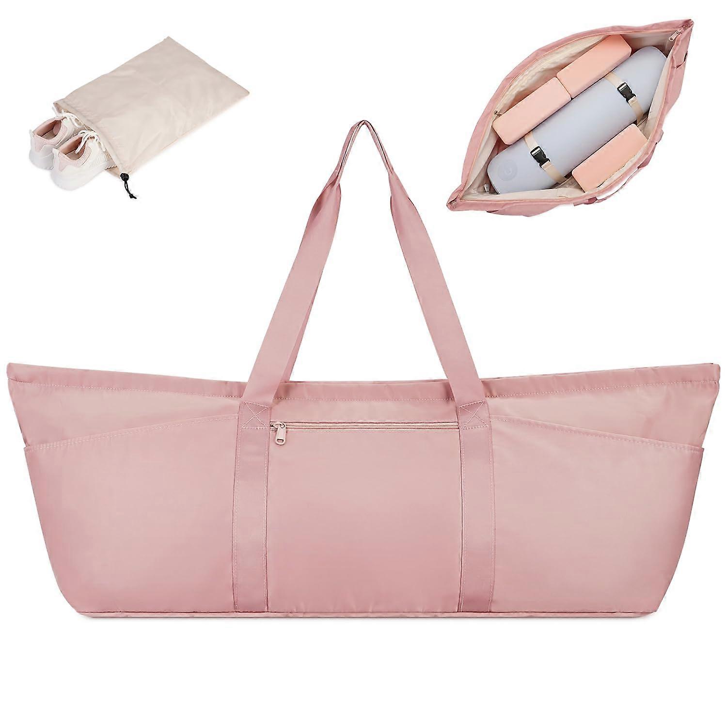 Large Yoga Mat Bag with Shoes Compartment Wet and Pocket for Women Men Workout